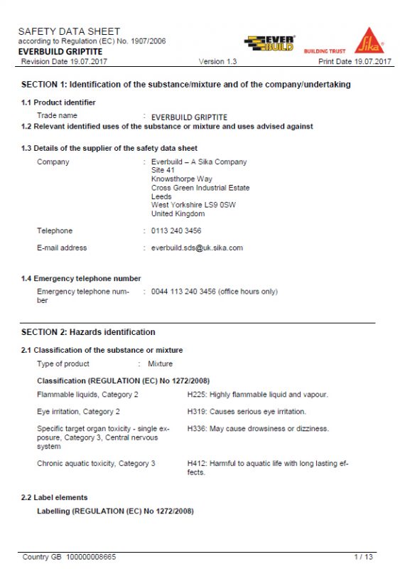Tactile Flooring Fixing Kit Safety Products Direct
